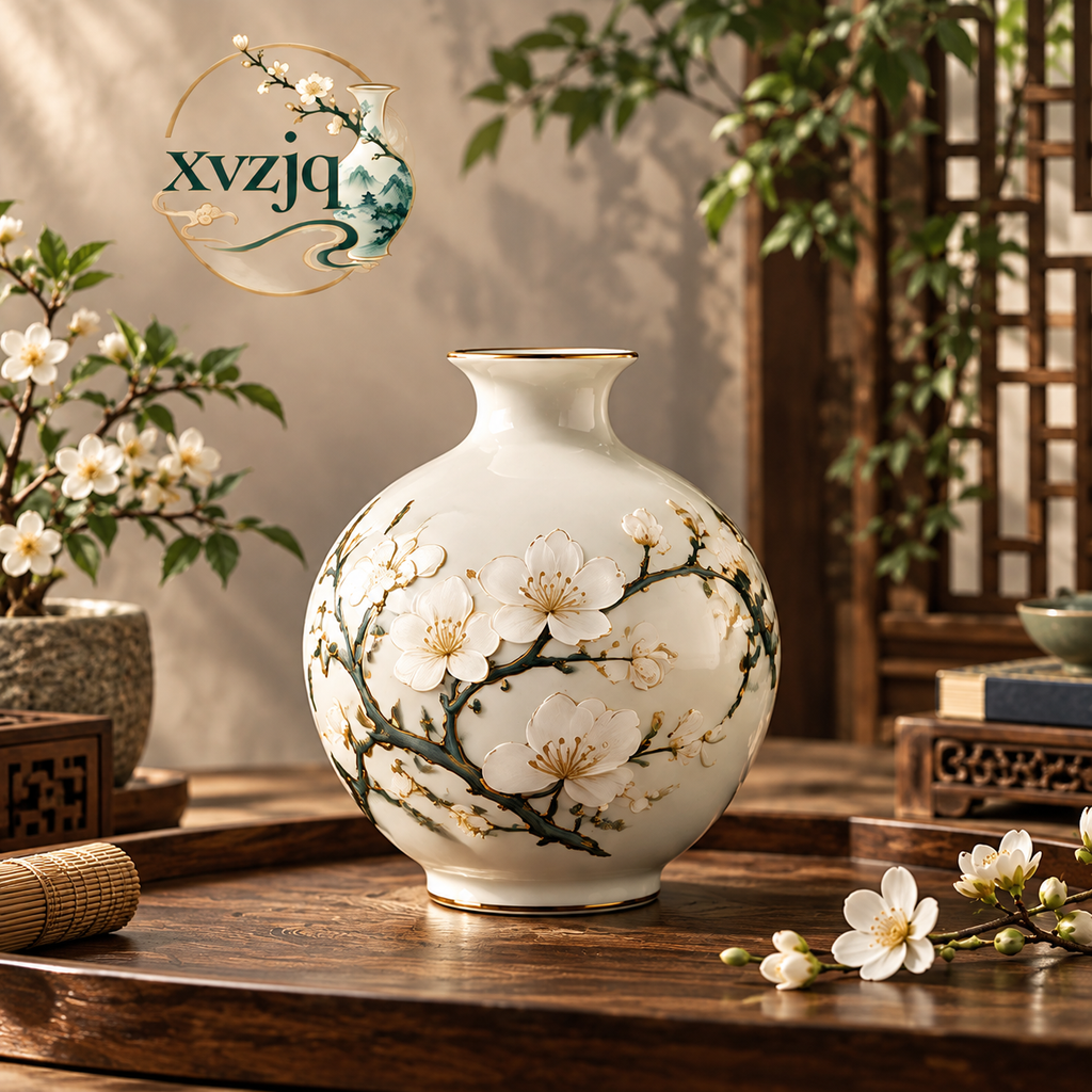 Plum Blossom Round Vase