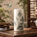 Mountain Landscape Cylinder Vase