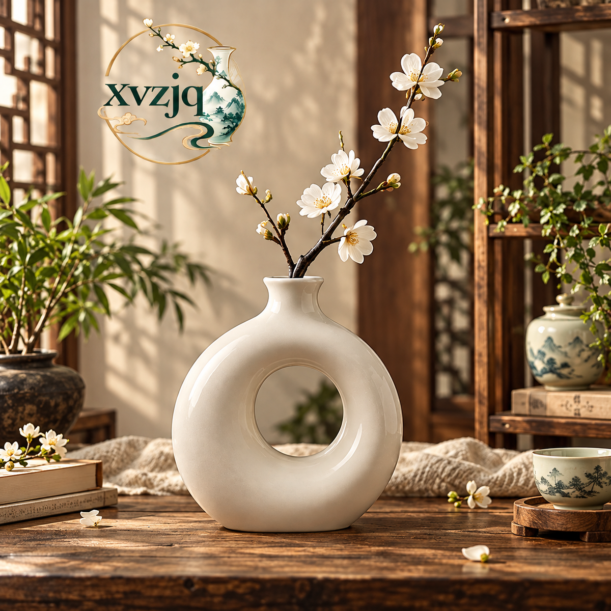 Modern Donut Ceramic Vase