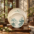 Landscape Ceramic Plates Set