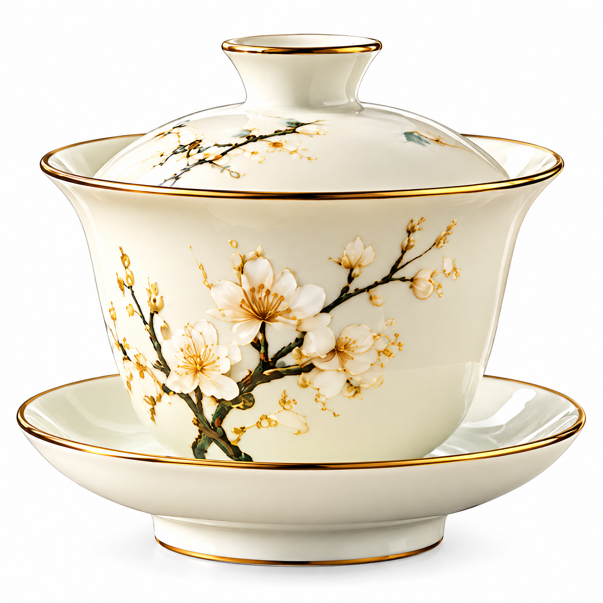 Plum Blossom Gaiwan Tea Set
