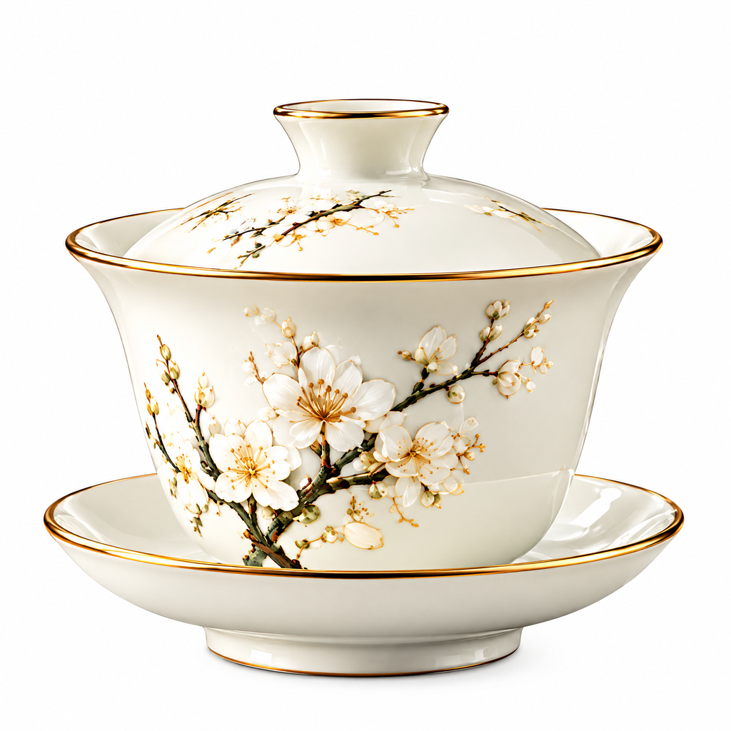 Plum Blossom Gaiwan Tea Set