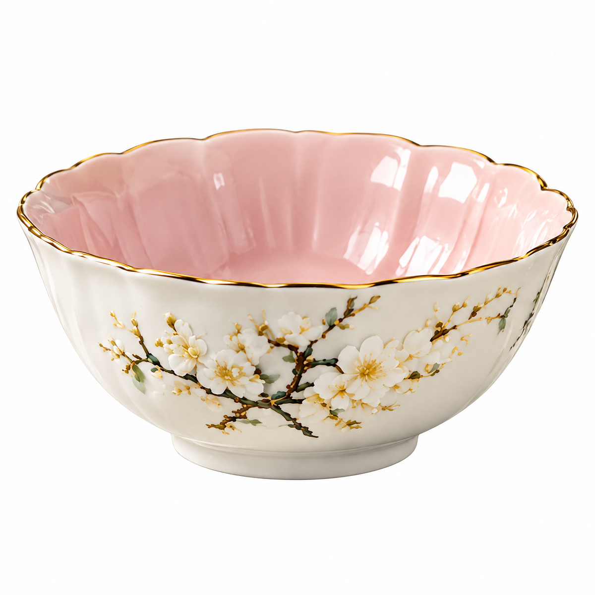 Plum Blossom Serving Bowl